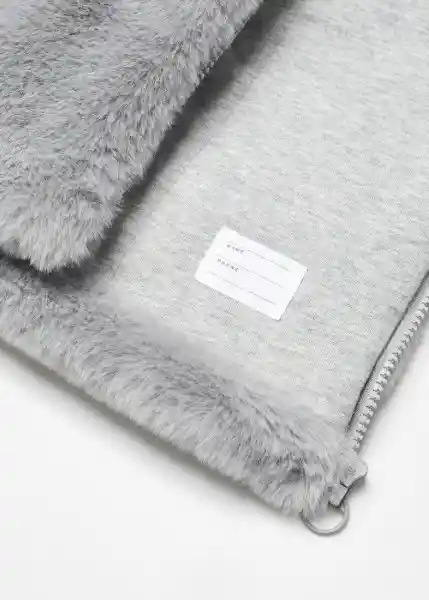Abrigo Bolita5 Gris Talla 12 Niña Mango