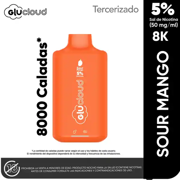 Vapeador Glucloud Sour Mango 8K
