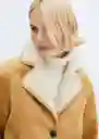 Abrigo Ositomio Camel Talla 18 Mujer Mango