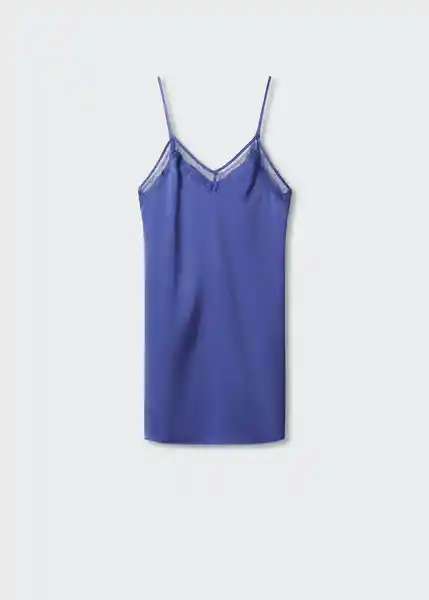 Camisón Venus Azul Talla S Mujer Mango