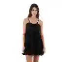 Vestido Corto Joan Negro Talla S