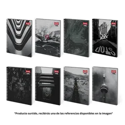 Scribe Cuaderno Tapa Dura Mediano Rayado Cosido 80 Hojas