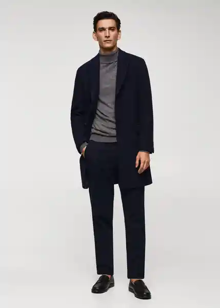 Abrigo Arizona Navy Talla XS Hombre Mango