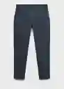 Pantalón Prato Índigo Talla 38 Hombre Mango