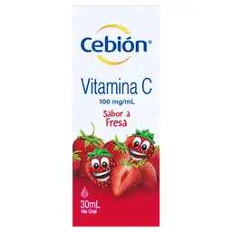 Cebión Vitamina C en Gotas para niños sabor a Fresa con 30ml