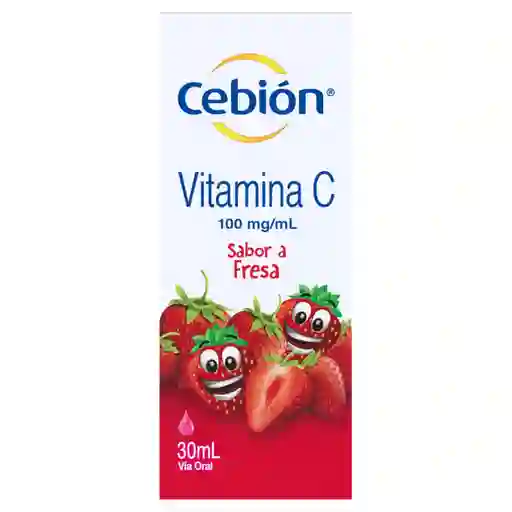 Cebión Vitamina C en Gotas para niños sabor a Fresa con 30ml