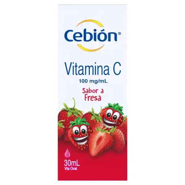 Cebión Vitamina C en Gotas para niños sabor a Fresa con 30ml