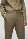 Pantalón Oyster Khaki Talla 46 Hombre Mango