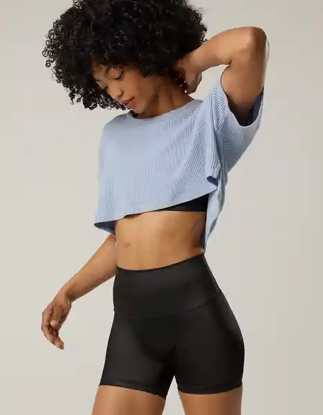 Short Aerie Deportivo Negro Talla: SMALL 6126073 American Eagle