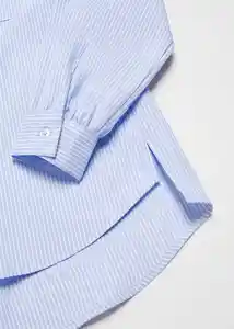 Camisa Greta Azul Talla 07 Niñas Mango