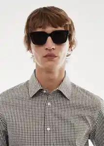 Camisa Cuers Khaki Talla M Hombre Mango