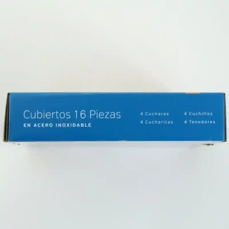 Juego de Cubiertos Incluye: Cuchara Grande 4 Und + Cuchara de Postre 4 Und + Tenedor 4 Und + Cuchillo 4 Und. de 2 mm Espesor; Pulido a Mano Tipo Espejo. Sku 207209