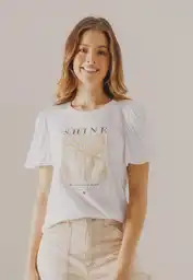 Camiseta Manga Corta Dama Ivory Talla M