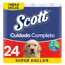 Scott Papel Higiénico Cuidado Completo Triple Hoja 30 Metros