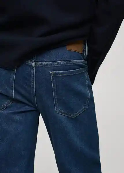 Jean Jan Tejano Oscuro Talla 36 Hombre Mango