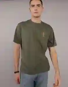 Camiseta Hombre Verde Talla: MEDIUM 3810309 American Eagle