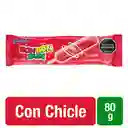 Colombina Bon Bon Bum Paleta de Agua Sabor a Fresa con Chicle 