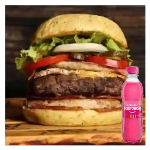 Endiablada Mixta Pollo&Carne + Postobón Manzana 250ml