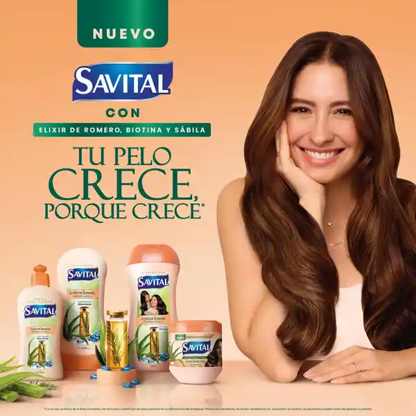 Shampoo Savital Elixir de Romero Biotina y Sávila 510 mL