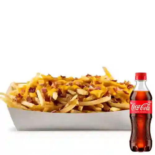 Combo Cheese & Bacon Fries + Coca Cola Original 400 ml
