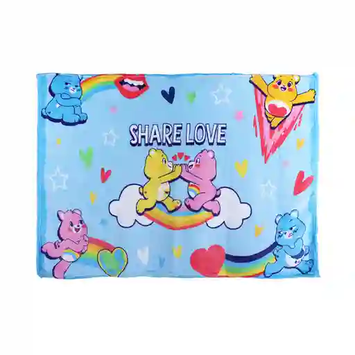 Manta Colección Care Bears Share Love Azul Miniso