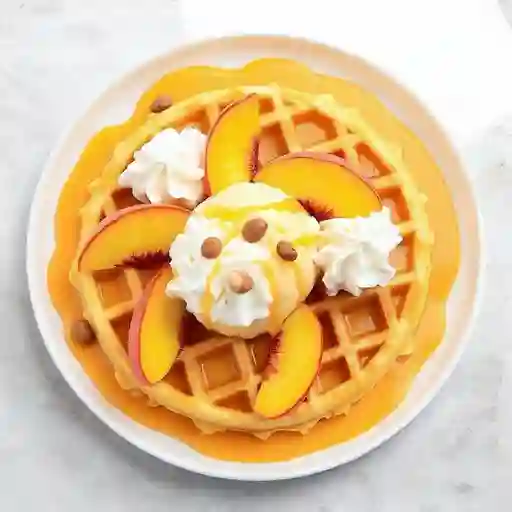 Waffle de Durazno