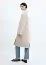 Abrigo Picarol Piedra Talla S Mujer Mango