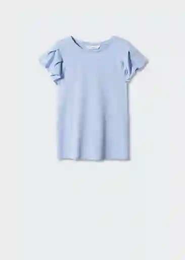 Camiseta Soft Celeste Talla 14 Niñas Mango