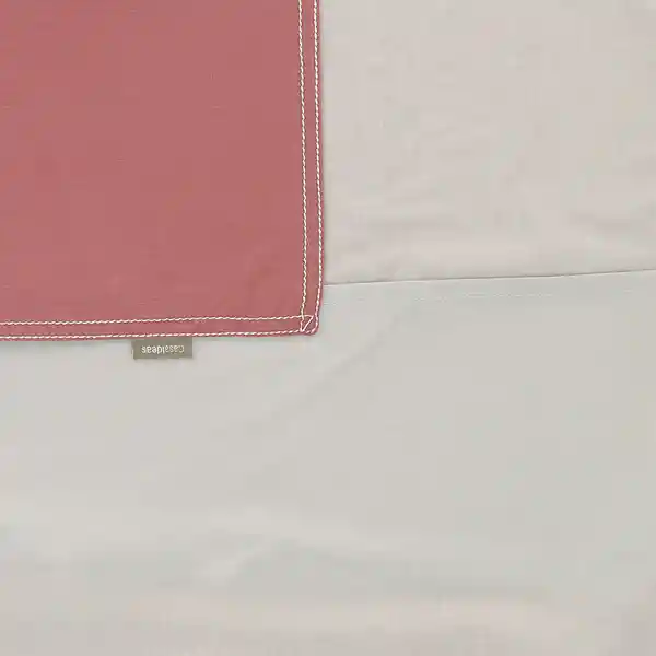 Casaideas Funda Plumón 144 Hilos Sencillo Rojo Diseño 0111