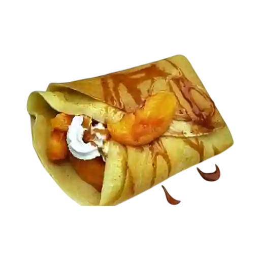 Creps de Arequipe, Durazno, Queso, Fresa