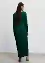 Vestido Leia-A Verde Talla S Mujer Mango