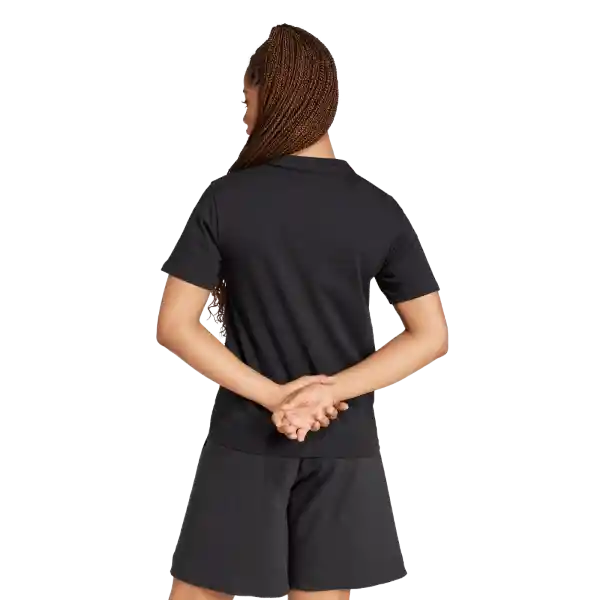 Adidas Camiseta T Met Manga Corta Lifestyle Mujer Negro Talla S