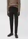 Pantalón Bologna Negro Talla 40 Hombre Mango