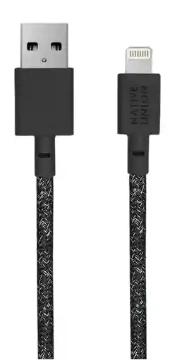 Native Union Cable Lightning Trenzado Con Correa - Negro