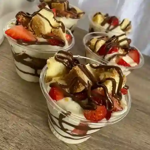 Fresas con crema más chocorramos