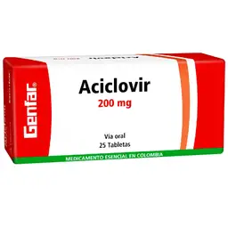 Aciclovir Genfar(200 Mg) En Tabletas