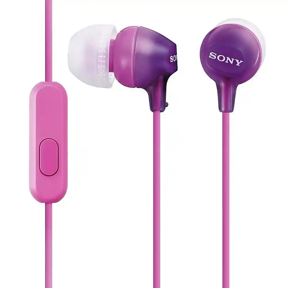 Sony Audífonos Con Función Manos Libres Mdr-Ex15Ap Original Púrpura