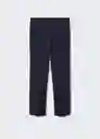 Pantalón Atenas Navy Talla XL Mujer Mango