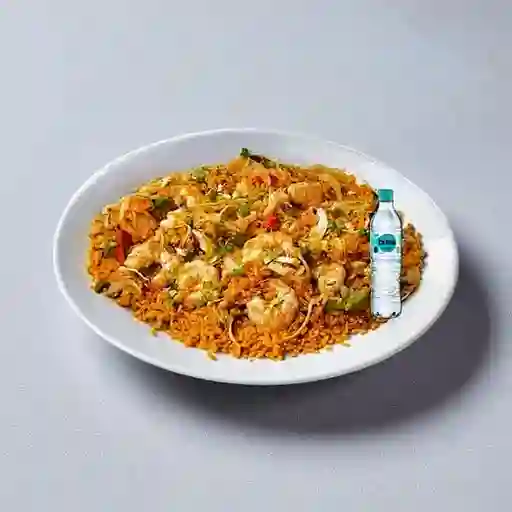 Combo 1 Arroz con Camarones + Brisa Sin Gas 600ML