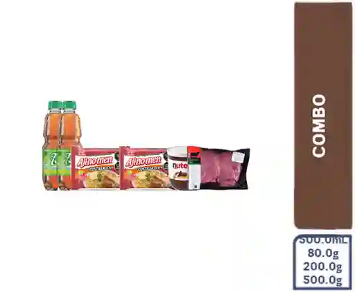 Combo Carne Asar + Nutella Crema + Ajinomen Costillares + Mr Tea
