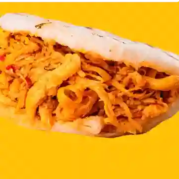 Arepa pollo champiñon