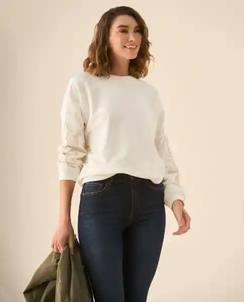 Buzo Blanco Celaje Claro Talla M 683G000 Esprit
