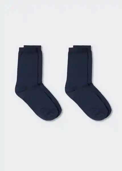 Pack Calcetines Uni Navy Talla 22 Niños Mango