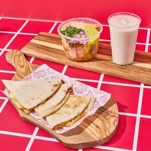 Box Birrialocos y Quesadilla (horchata)