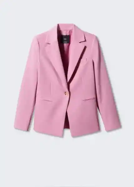 Blazer Americana Boreal Rosa Talla 38 Mujer Mango