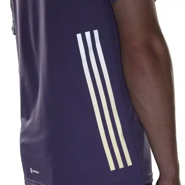 Adidas Camiseta Run Icons 3S Para Hombre Morado Talla M