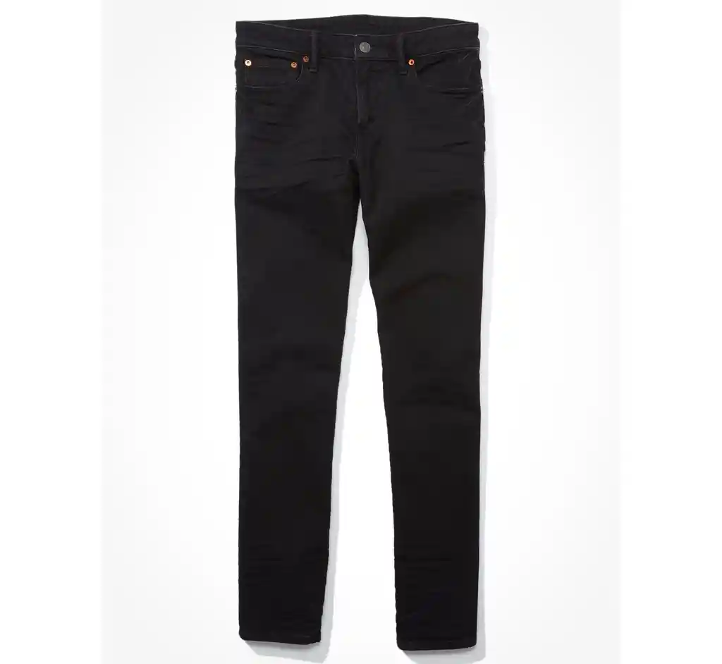 Jean Slim Straight Negro Talla 38 X 32 Hombre American Eagle