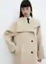 Abrigo Conguito Piedra Talla S Mujer Mango