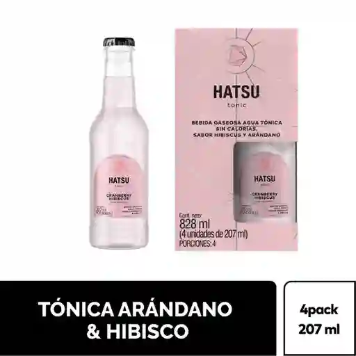  Postobón Hatsu Agua Tonica De Arandano & Hibisco 207 Ml 