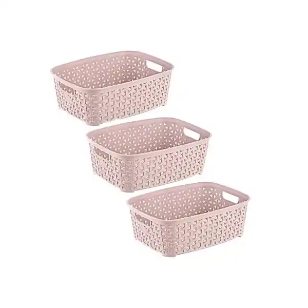 Krea Canasto Rattan Rosa XS